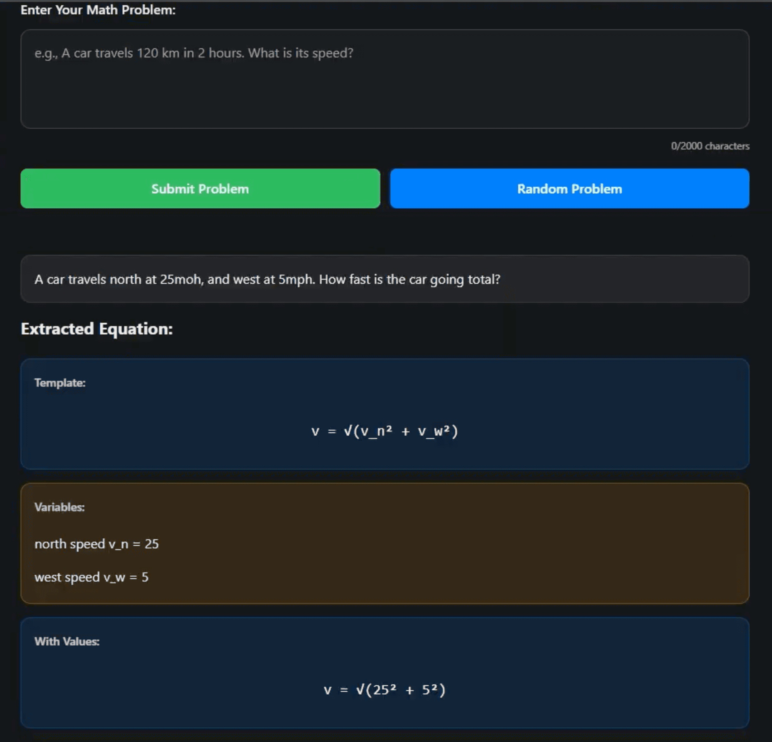 Chat GPT API assisted Equation Extractor